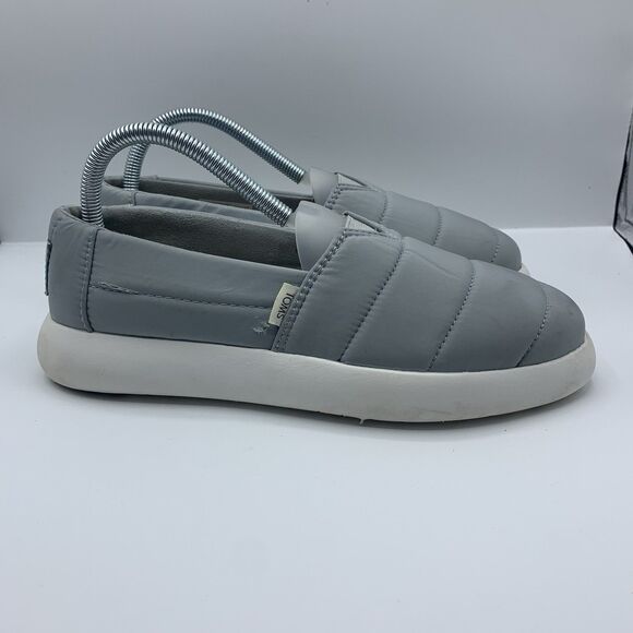 TOMS 10016731 Women's Alpargata Mallow Puff in Mid Grey  Size 8 - Picture 3 of 9